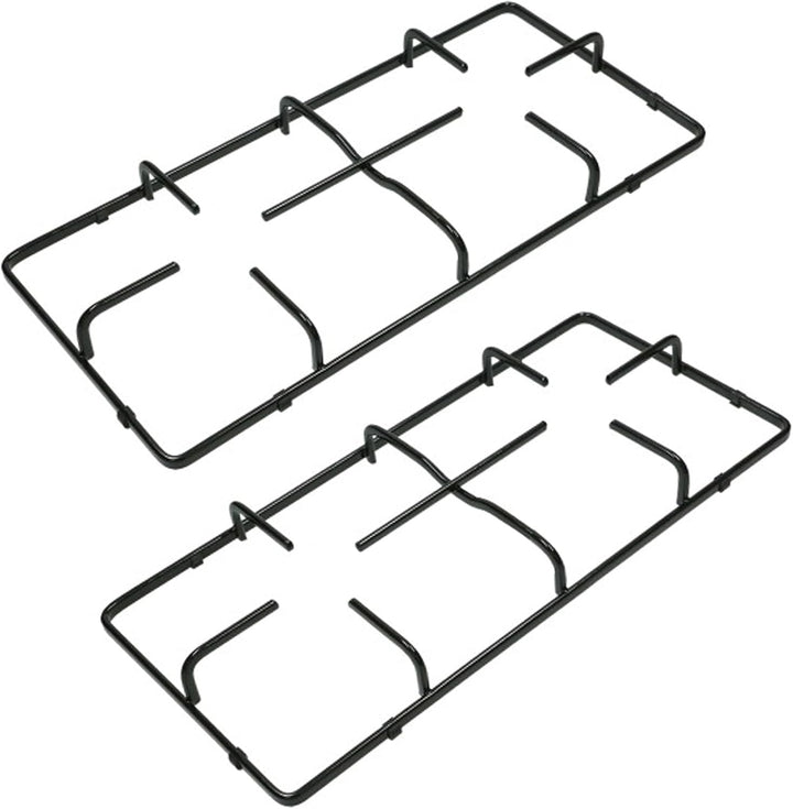 SPARES2GO Pfannenständer, Grillrost für Gasherd, 2 Stück, 460 mm x 215 mm