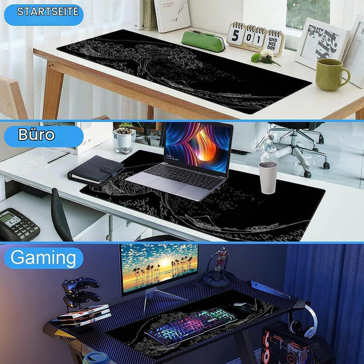 Mauspad XL Erweiterte Grosse Maus Pad Grosse,Gaming Mouse Pad Schreibtisch Pad, 31.5x11.8inch Lange