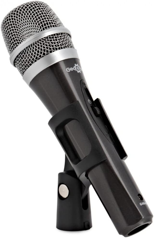 Gear4Music Dynamisches Gesangsmikrofon XLR mit Schalter