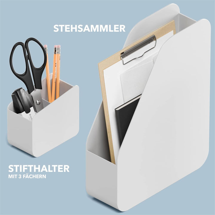 Schreibtisch Organizer mit RED DOT Design Award - Premium Stiftehalter aus recyceltem Material - Bür