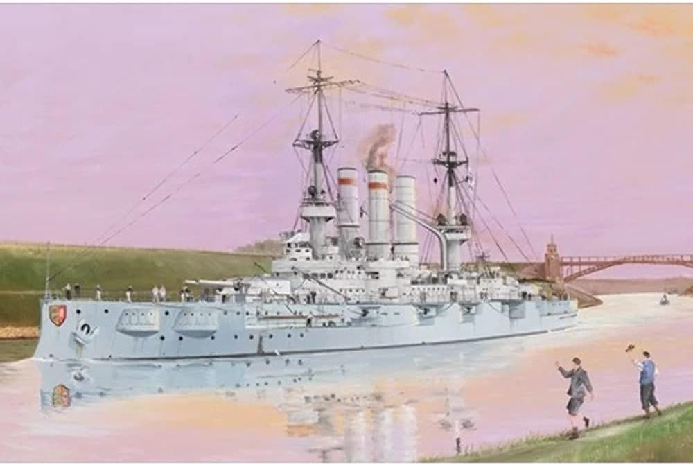 Trumpeter 005355 1/350 SMS Schleswig-Holstein,1908 Modellbausatz, verschieden
