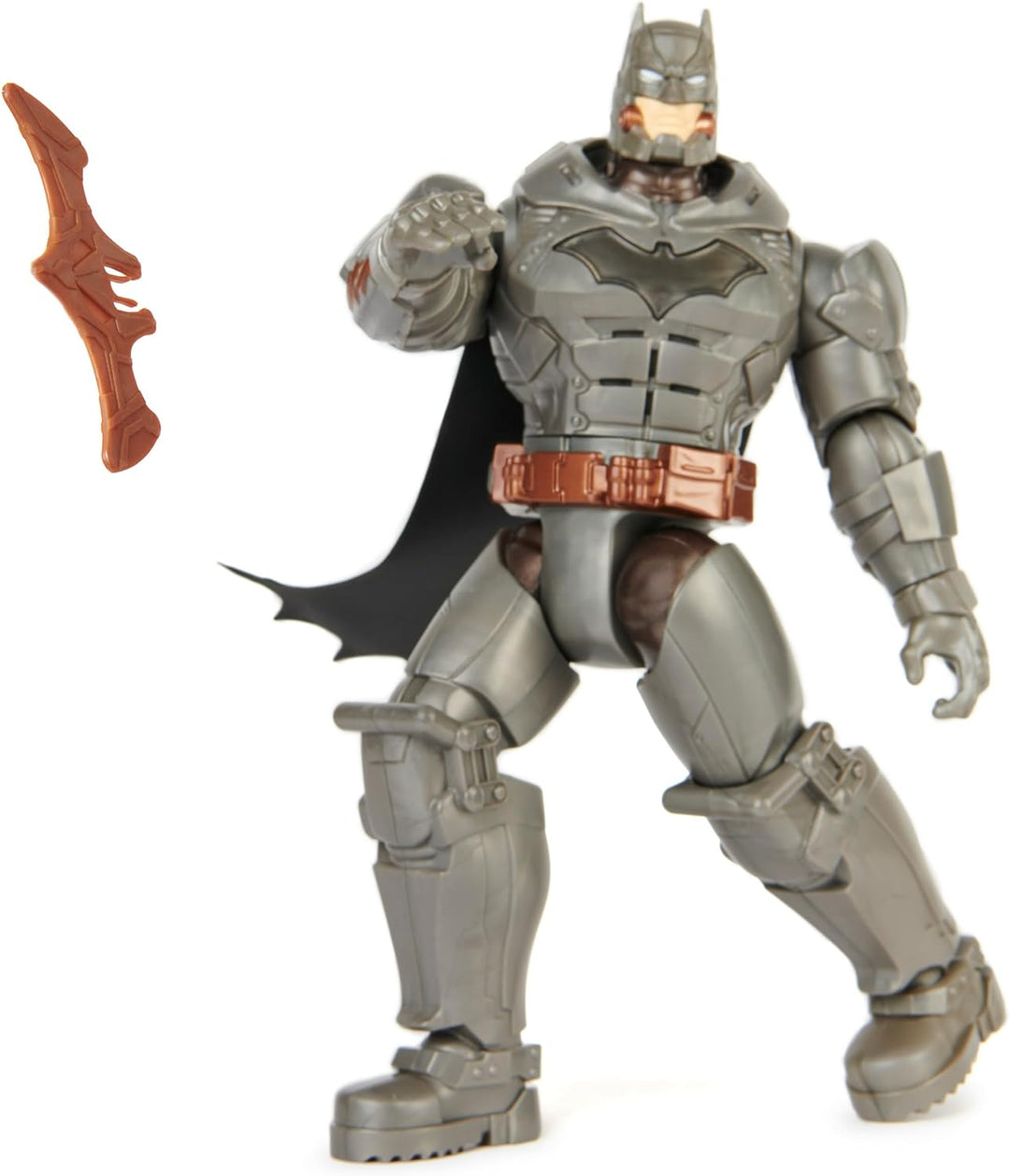 Batman 30cm Deluxe - Actionfigur mit Schlag- und Wurffunktion, 5 Ausrüstungsgegenständen, Licht- und