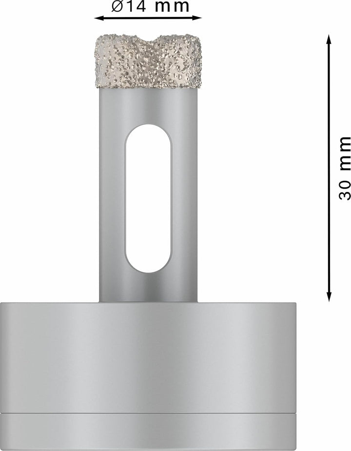 Bosch Professional Diamanttrockenbohrer Best (für Keramik, X-LOCK, Dry Speed, Ø 14 mm, Arbeitslänge