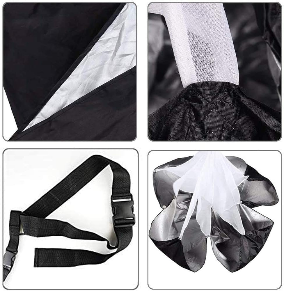 Cledaepho 142,2 cm lange Laufgeschwindigkeitstraining, Geschwindigkeitstraining, Fallschirm, Widerst