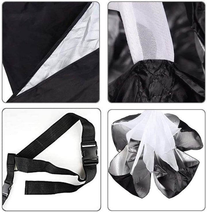 Cledaepho 142,2 cm lange Laufgeschwindigkeitstraining, Geschwindigkeitstraining, Fallschirm, Widerst