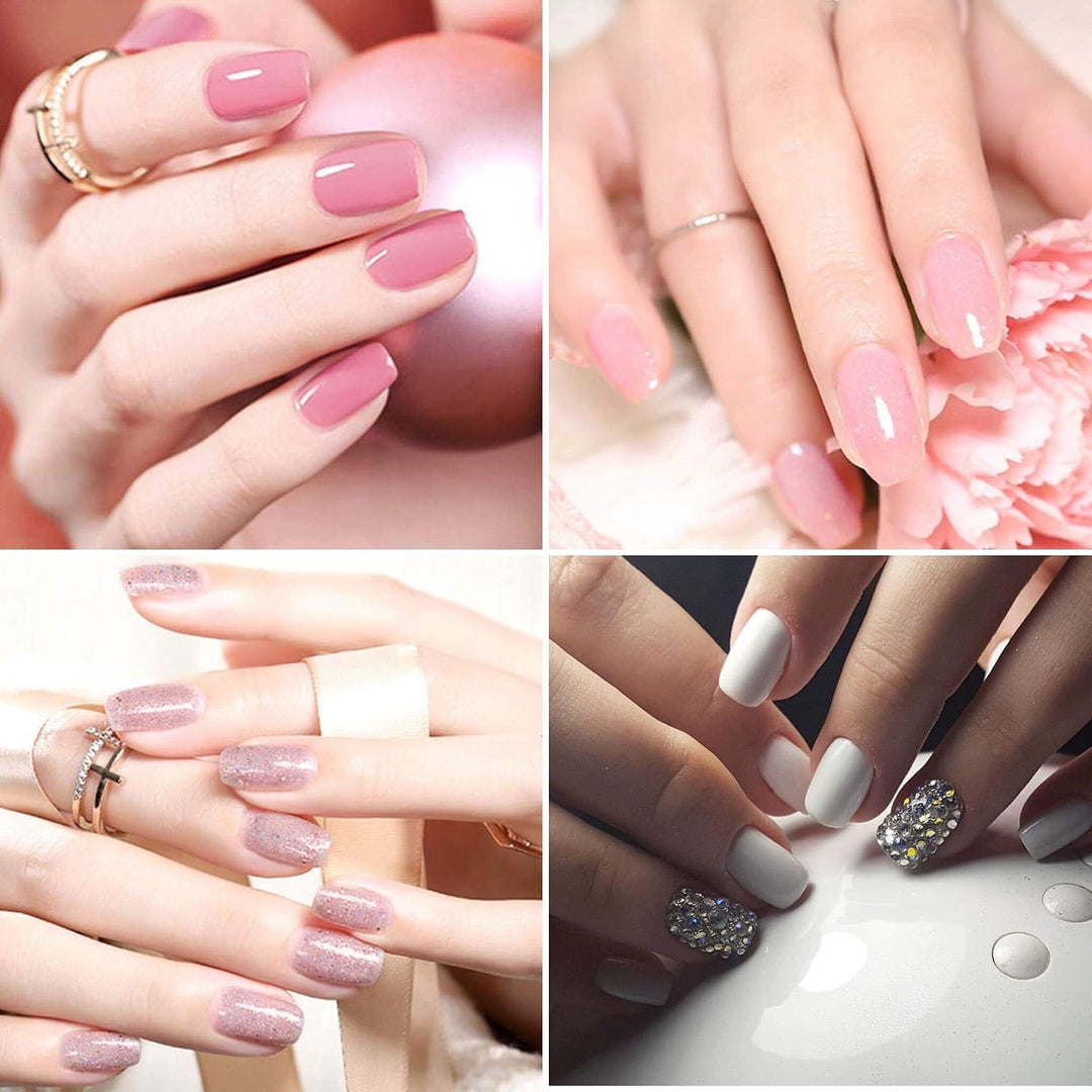 Vishine Komplettes Set 36 W UV-Lampe LED Nageltrockner 6 semi-permanenter Nagellack Nagellack Top Ba