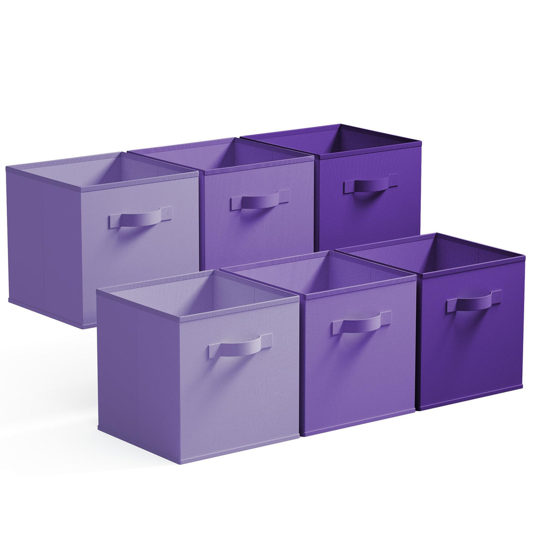 GRANNY SAYS Aufbewahrungswürfel Stoff, 6 Stück Aufbewahrungsboxen für Würfelregal, Regalkörbe 27 x 2
