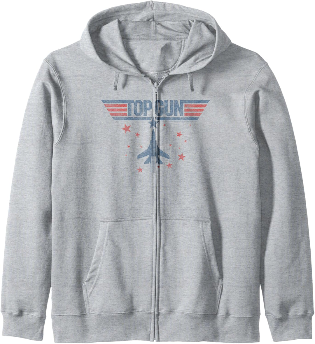 Top Gun Klassisches Sterne Flugzeug Logo Kapuzenjacke