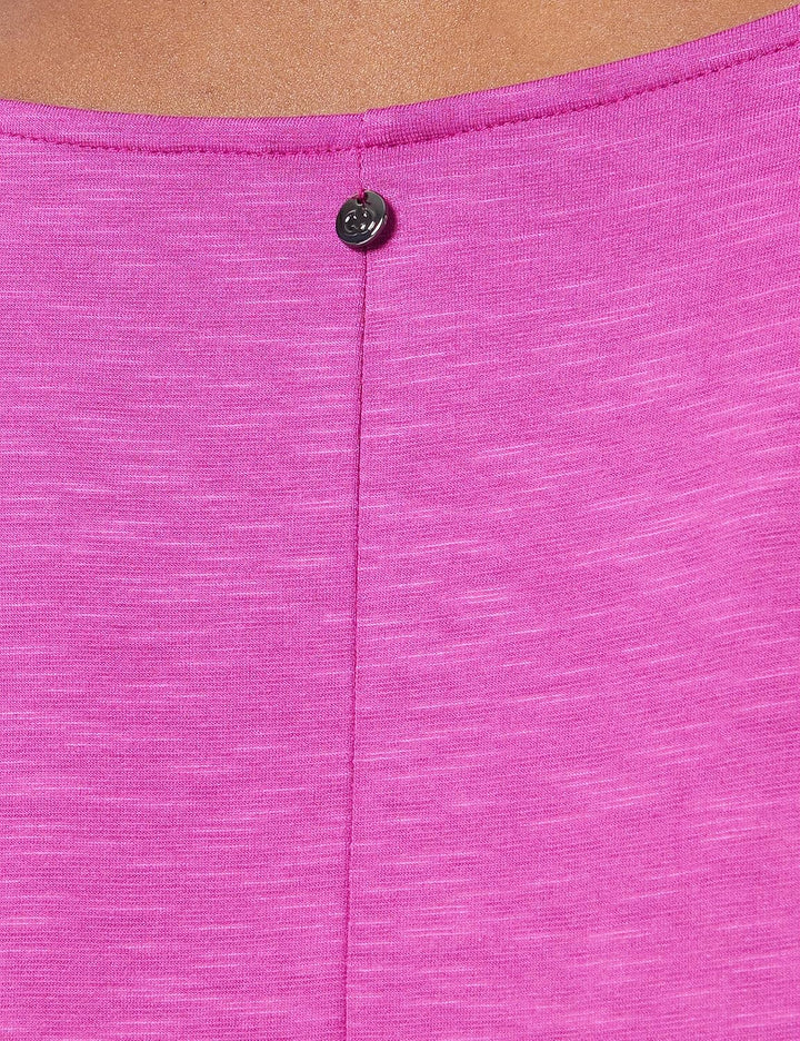 Gerry Weber Damen Kurzarmshirt mit Wasserfallausschnitt Kurzarm, überschnittene Schultern, weiter Ar