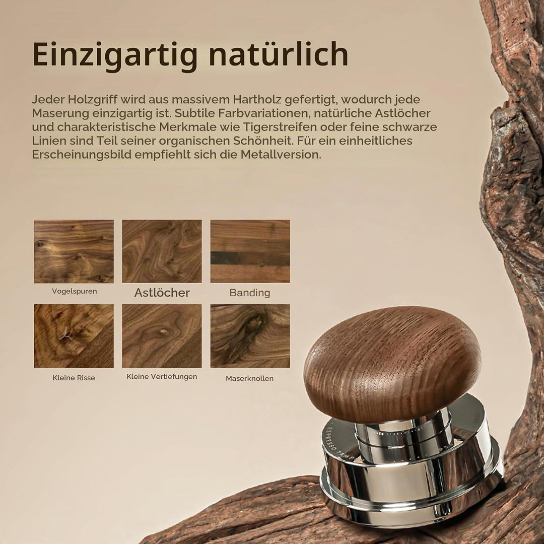 TIMEMORE Espresso Tamper-Set 58,4 mm mit WDT-Werkzeug, selbstnivellierendem Tamper und Gravity-Distr