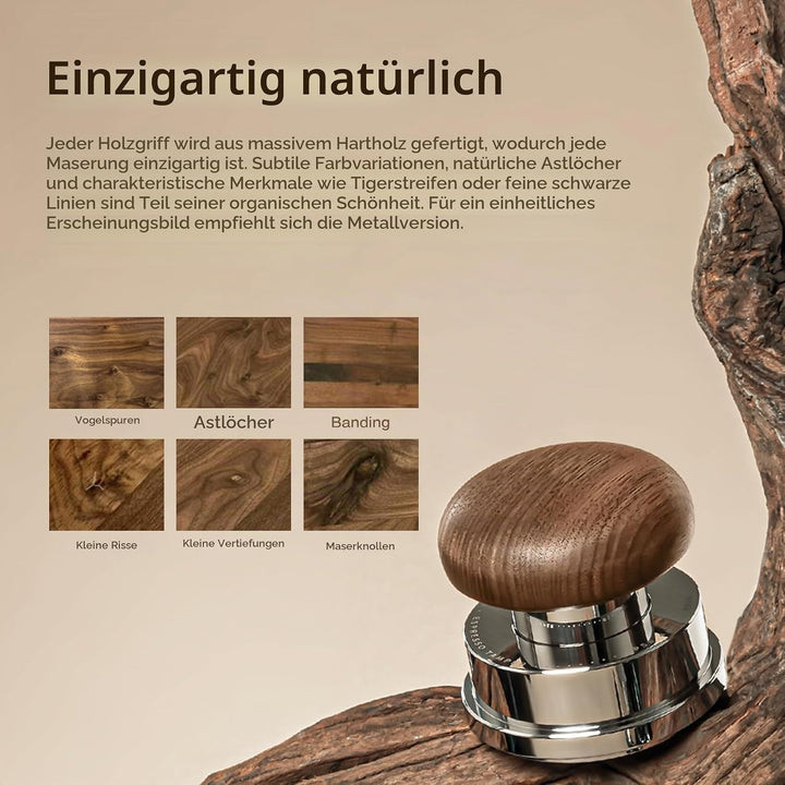 TIMEMORE Espresso Tamper-Set 58,4 mm mit WDT-Werkzeug, selbstnivellierendem Tamper und Gravity-Distr