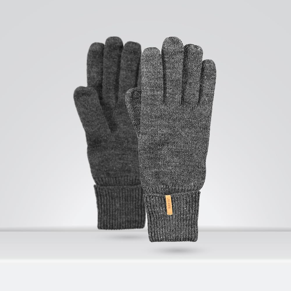 Barts Damen Fine Knitted Glove Handschuhe M Grau, M Grau