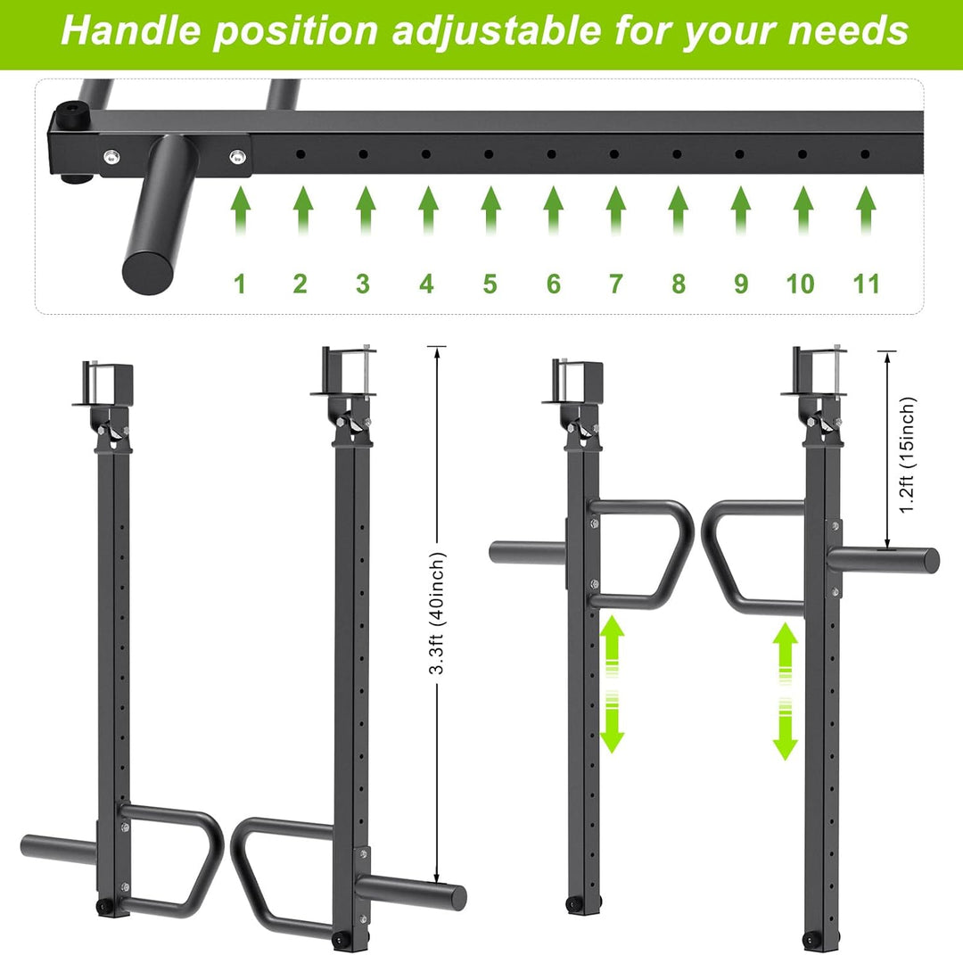 SELEWARE Multi Grip Dip-Stangenaufsatz für 2 x 2 oder 3 x 3 Zoll mit 1 oder 5/8 Zoll Loch Power Rack