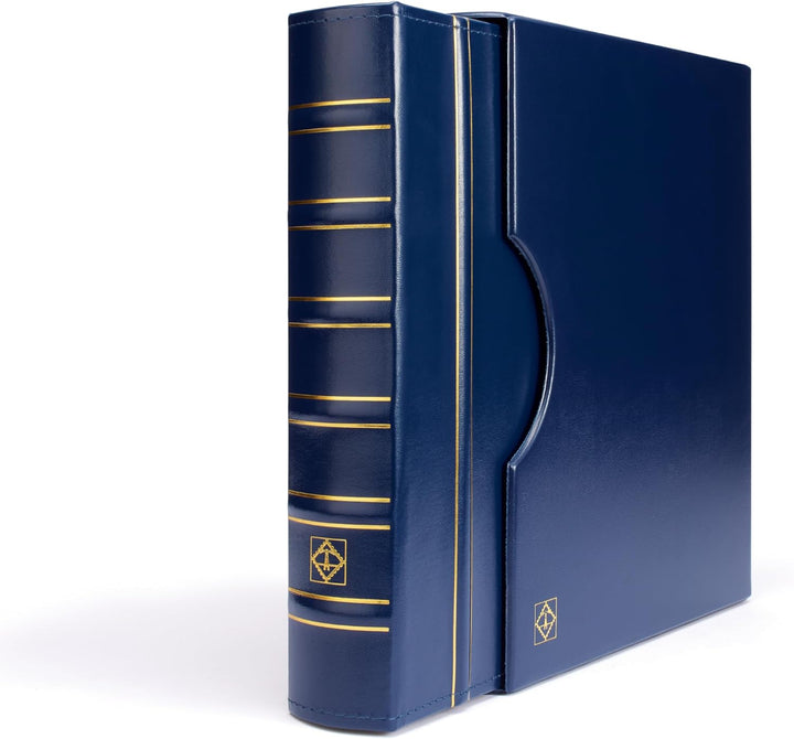 Leuchtturm 301687 Münzalbum GRANDE - Ringbinder zum Selbstgestalten im Classic-Design - inklusive Sc