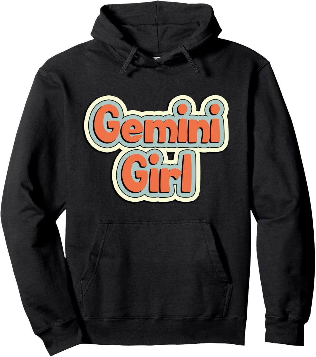 Gemini Girl May & June Birthday Women Girls Zodiac Sign Pullover Hoodie