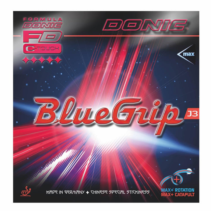 Donic Belag BlueGrip J3 Max Schwarz, Max Schwarz