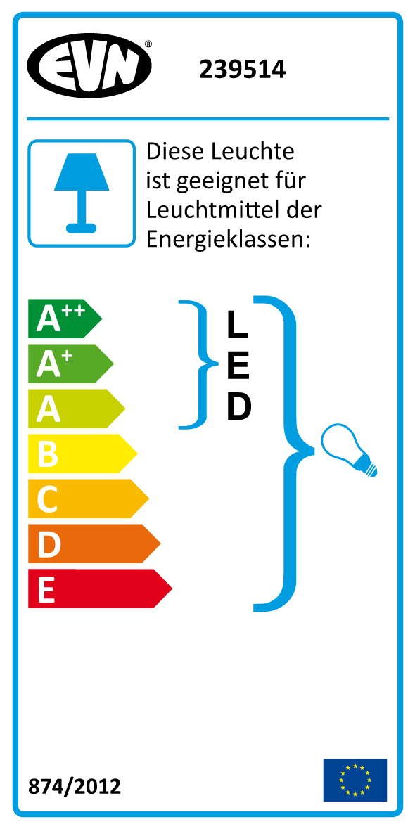 EVN 239514 Einbauleuchte Halogen G9 Aluminium