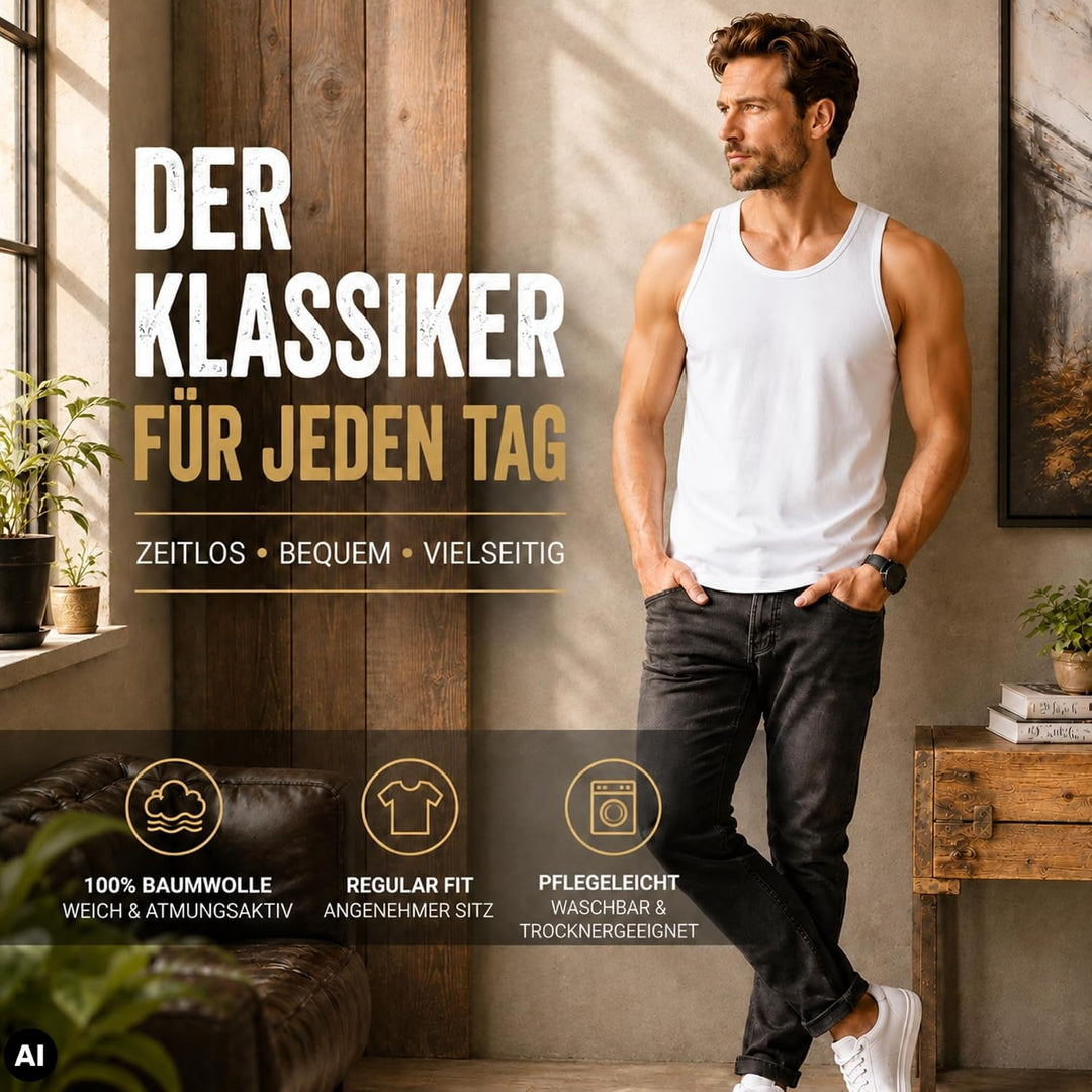 Fruit of the Loom Herren Unterhemd Athletic M L XL XXL 3XL 4XL 5XL auch Farbsets (1er/5erPack) M 2xw