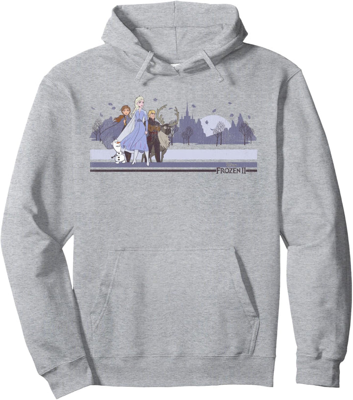 Disney Frozen 2 Group Shot Lines Pullover Hoodie