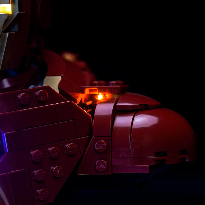 Version mit Lichtsteuerung Licht-Kit Kompatibel mit Lego 76327 Iron Man MK4 Bust (Nicht Lego), Led B