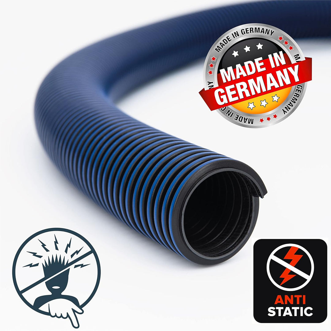 DUST COMMANDER HESD – Schlauch, geriffelt, weich, antistatisch (25/32 mm), verschiedene Längen (6 m,