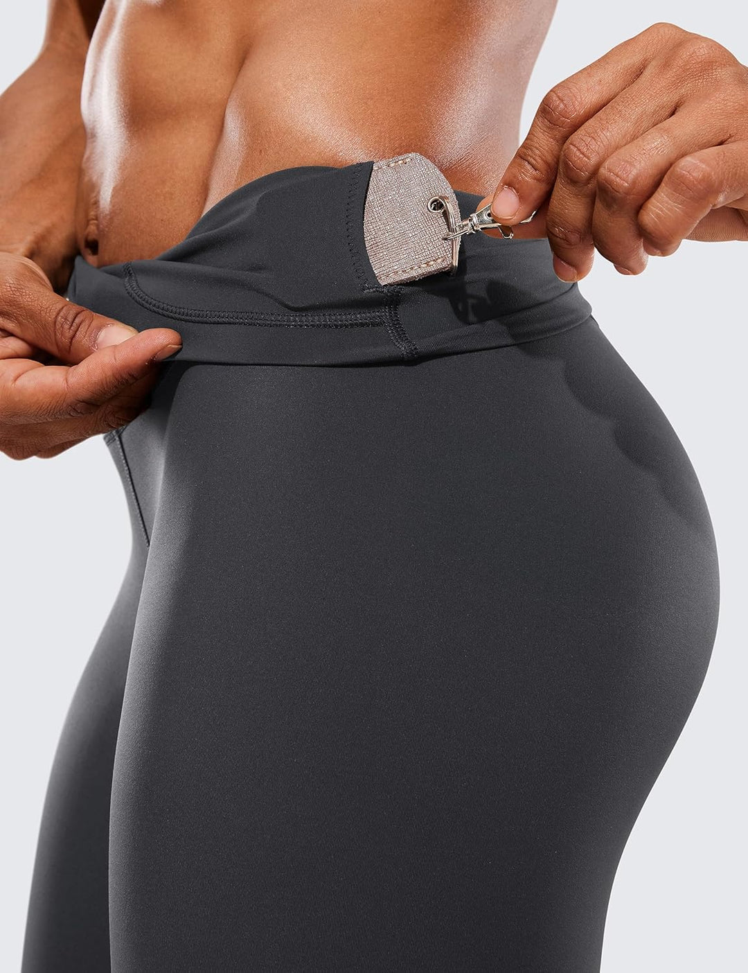 CRZ YOGA Hugged Feeling Damen High Waist Sports Leggings Blickdicht Yoga Leggins Kompression Sportho