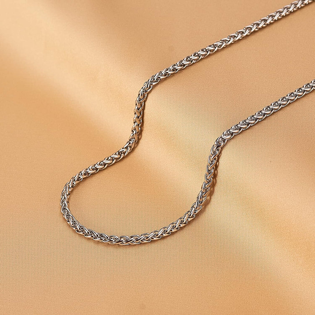 UR URLIFEHALL 304 Edelstahl Fuchsschwanz Ketten unverschweisst Silber Glieder Ketten für Halskette A