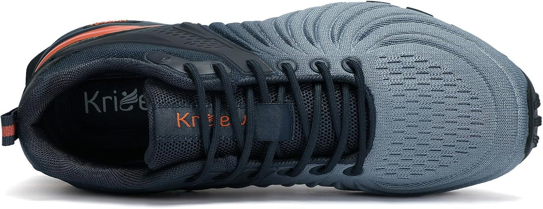 Kricely Traillaufschuhe Herren Laufschuhe Strassenlaufschuhe Sneaker Leicht Wanderschuhe Fitnessschu