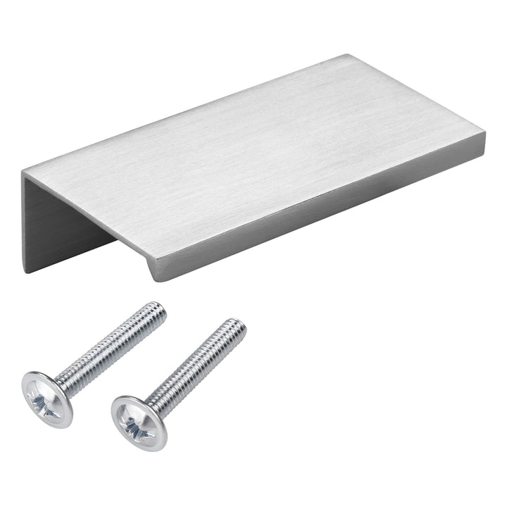 SOTECH 10er Set Alu Möbelgriff SEARL 70 mm Edelstahloptik Griff-Profilleiste Schubladengriff Kücheng