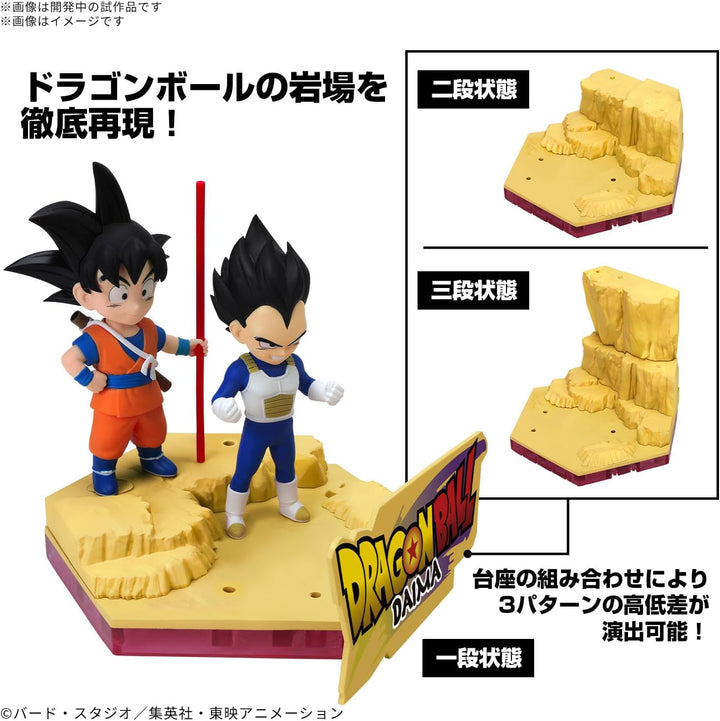 BANDAI SPIRITS Dragon Ball Daima Kunststoffmodell Son Goku (Mini) & Vegeta (Mini), farbcodiertes Kun