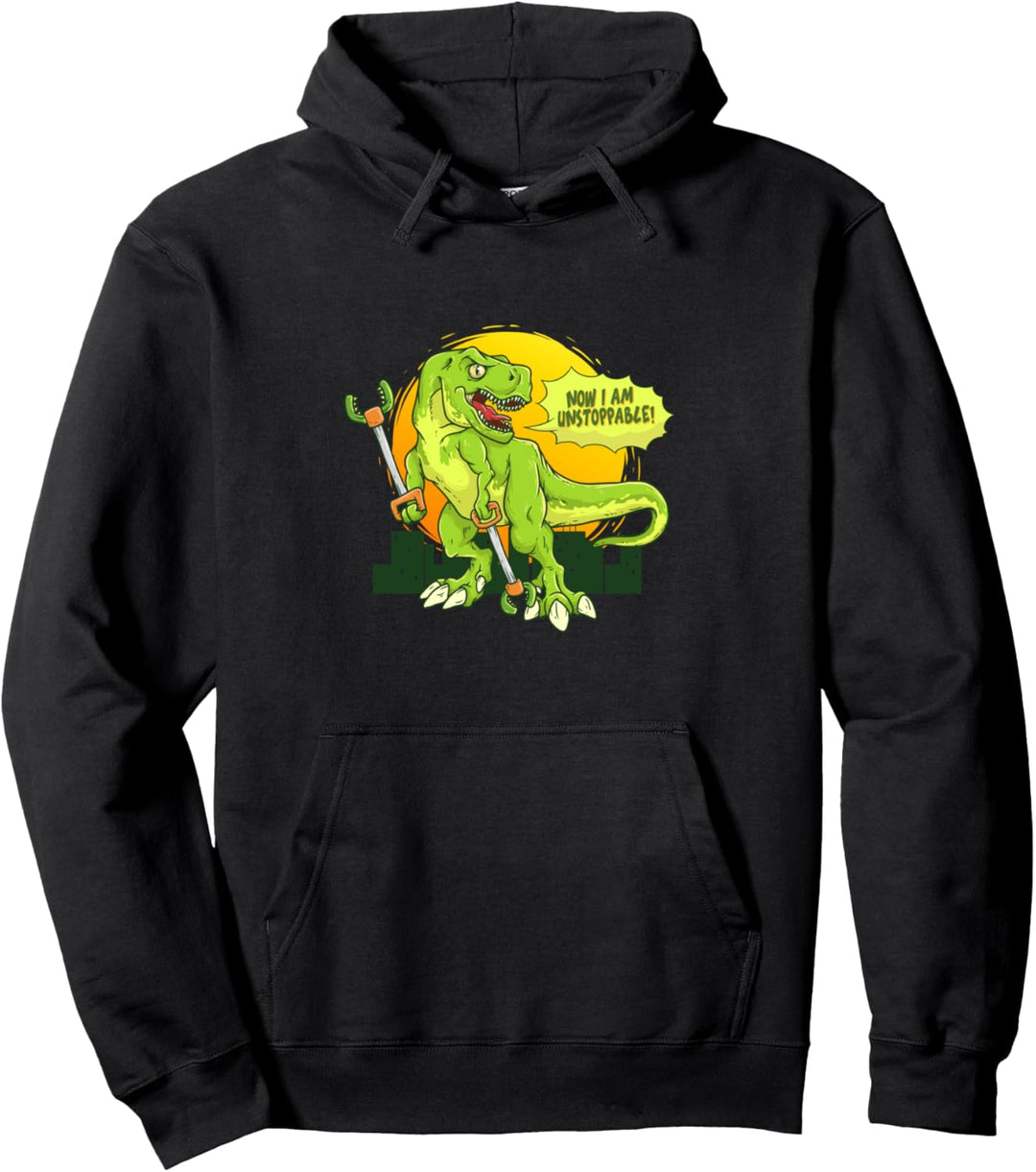 Jetzt bin ich ein unaufhaltsamer T-Rex mit Grabber Tool Arms Dino Lover Pullover Hoodie