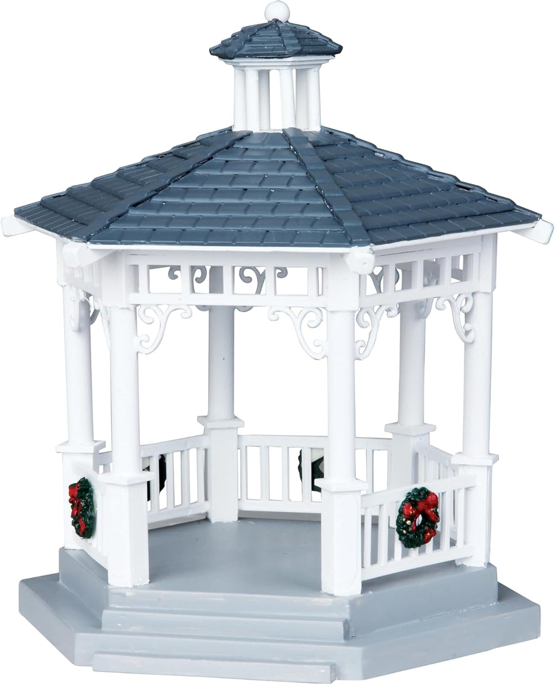 Lemax - "Gazebo with Decorations" - Pavillion - Zübehör für die eigene kleine Weihnachtswelt