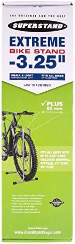 Willworx Unisex – Erwachsene Superstand Extreme Fahrradhalter, Silber, 41x39x78,5 cm