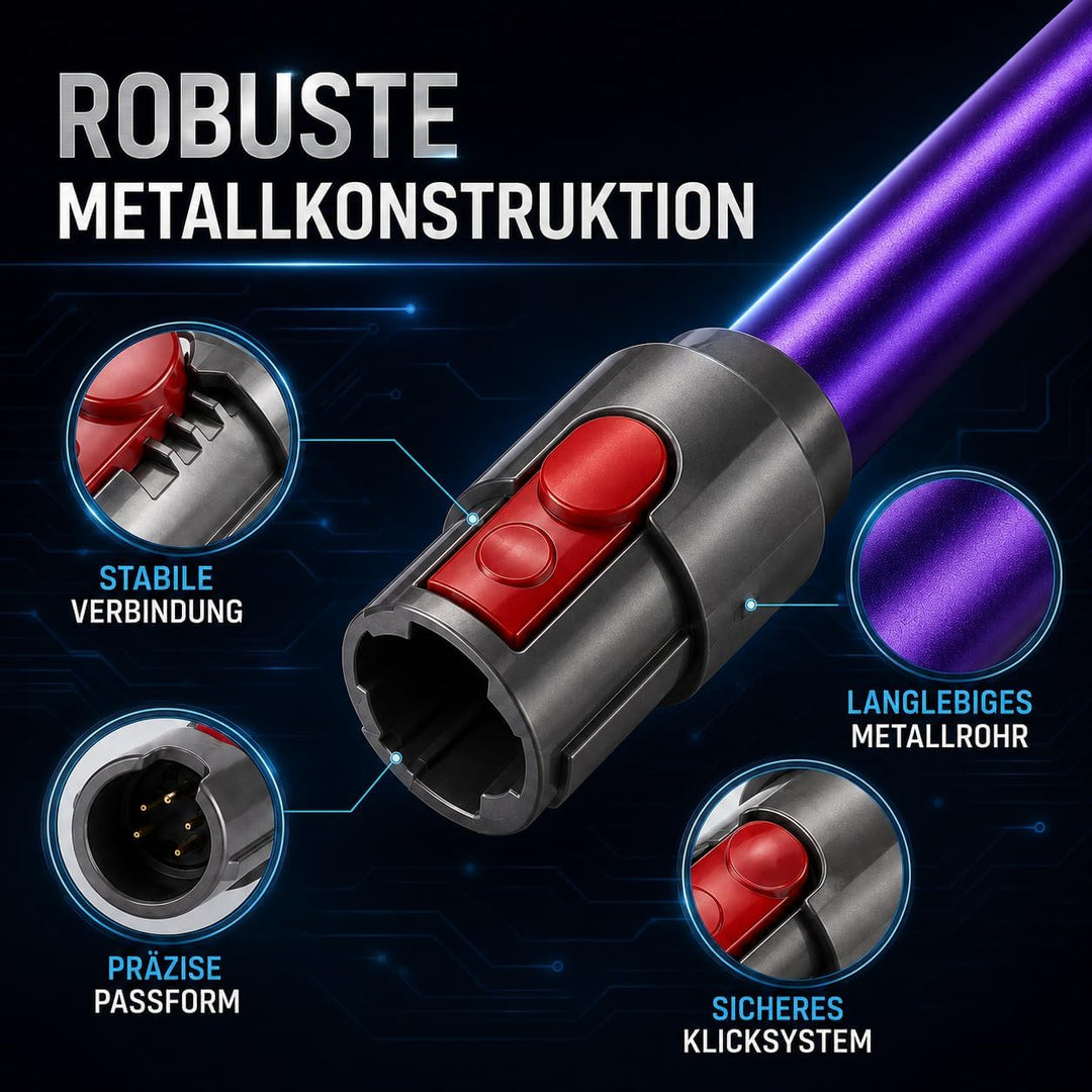 Verlängerungsrohr kompatibel mit Dyson V12/V10 Slim