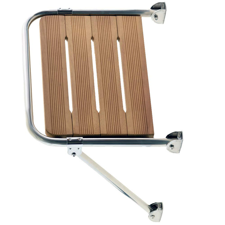 Badeplattform Trittstufe Bootstreppe Iroko-Holz 460 x 400mm