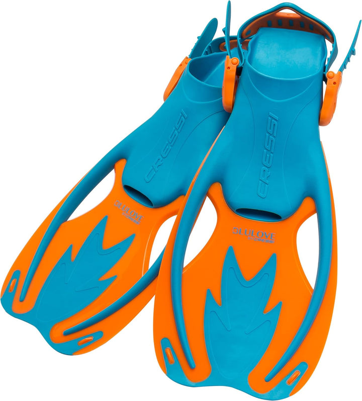 Cressi Rocks Kids Set, Blau/Orange, L/XL