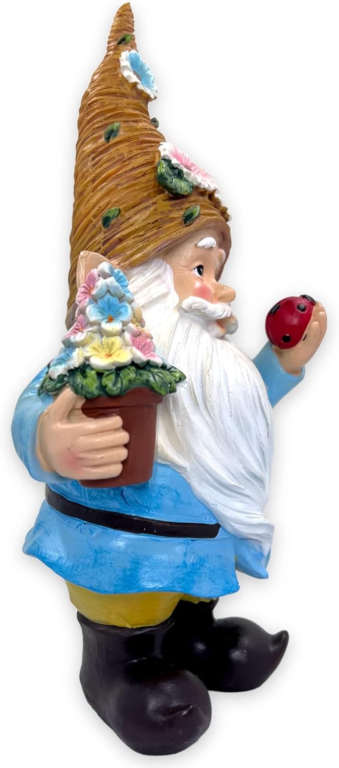 MIJOMA Gartenzwerg Gartengnom GNOME Dwarf Garten Dekoration Gartendeko Wichtel Zwerg für den Garten