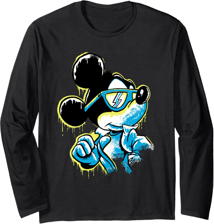 Disney Mickey Mouse Icy Cool Paint Drip Langarmshirt