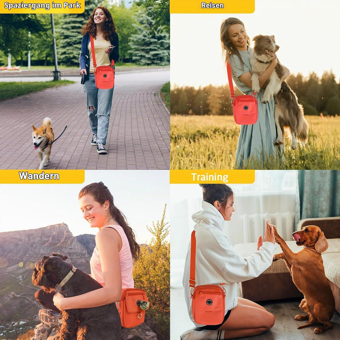 COOWONE wasserdichte Hundeleckerli-Tasche, Hundespaziergang Tasche, Leckerli-Tasche für Hunde, Hunde