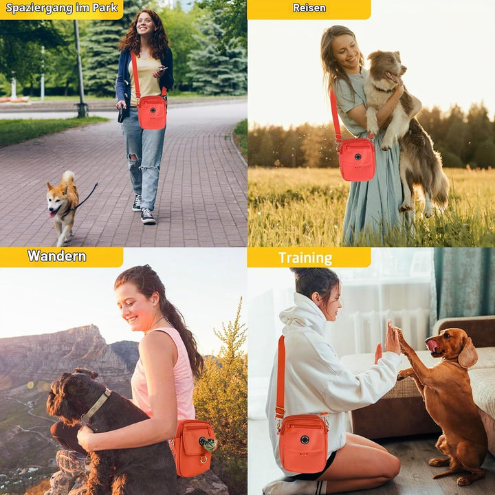 COOWONE wasserdichte Hundeleckerli-Tasche, Hundespaziergang Tasche, Leckerli-Tasche für Hunde, Hunde