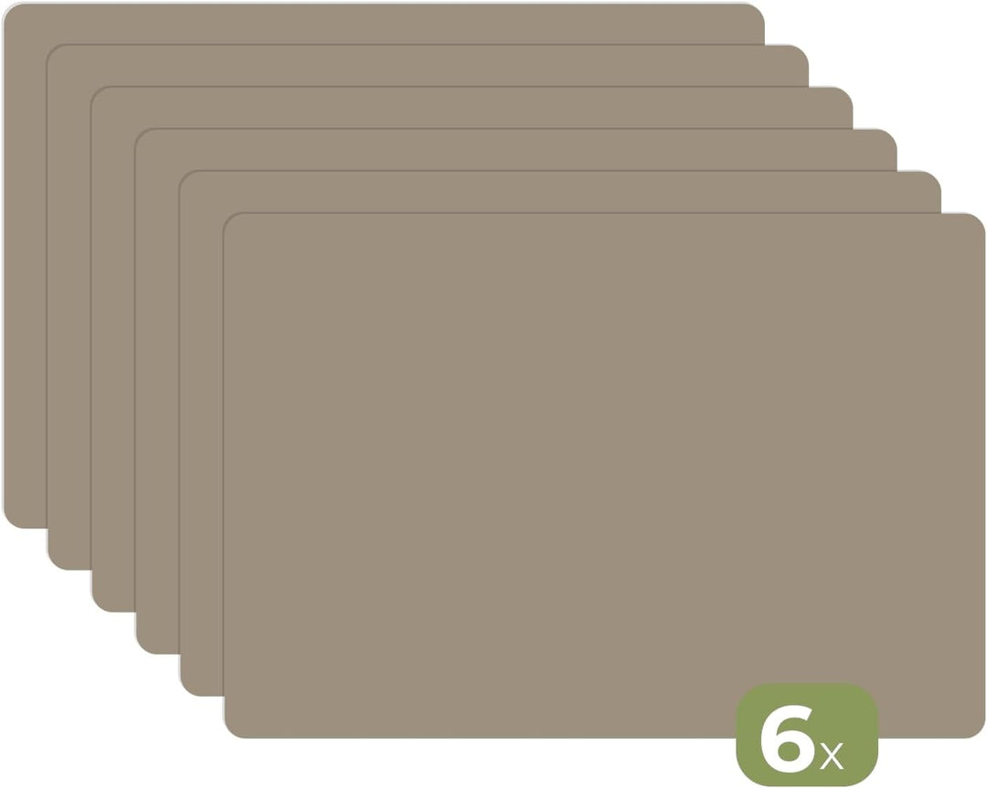 KitchenYeah© Platzsets Abwaschbar 6-Teilig 45x30 cm Tischsets Platzdeckchen Platzset Unterlage Tisch
