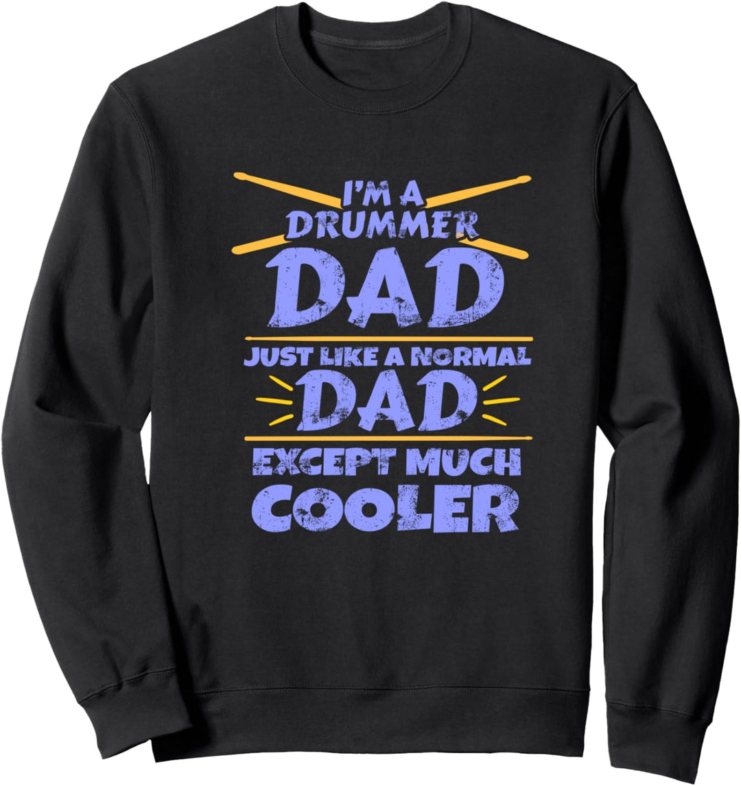 Papa Schlagzeuger Herren Geschenk Trommeln Schlagzeug Sweatshirt