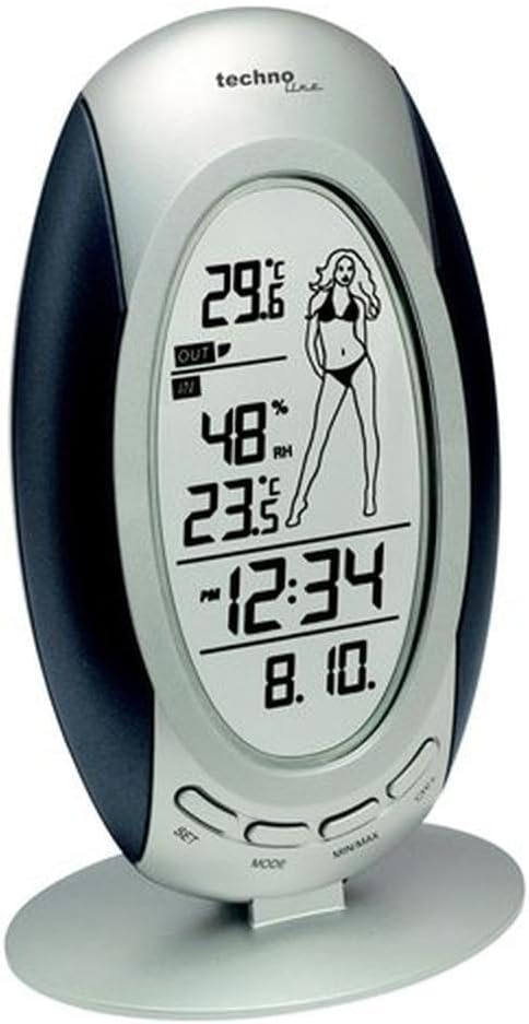 Wetterstation SMADH WS 9723-IT mit Vorhersage von Wettersituation, Anzeige von Wettertendenz und,Inn