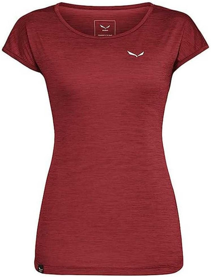 Salewa Damen Puez Melange Dry W S/S Tee Blusen & T-shirts XXL SYRAH MELANGE, XXL SYRAH MELANGE