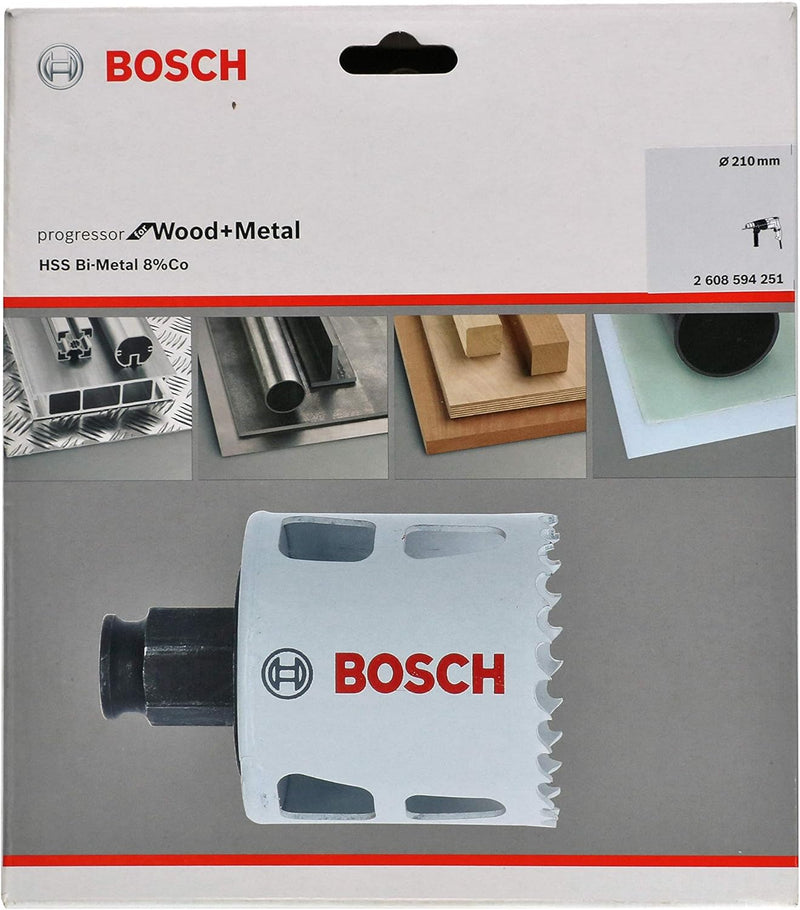 Bosch Accessories Lochsäge Progressor for Wood & Metal (Holz und Metal, Ø 210 mm, Zubehör Bohrmaschi