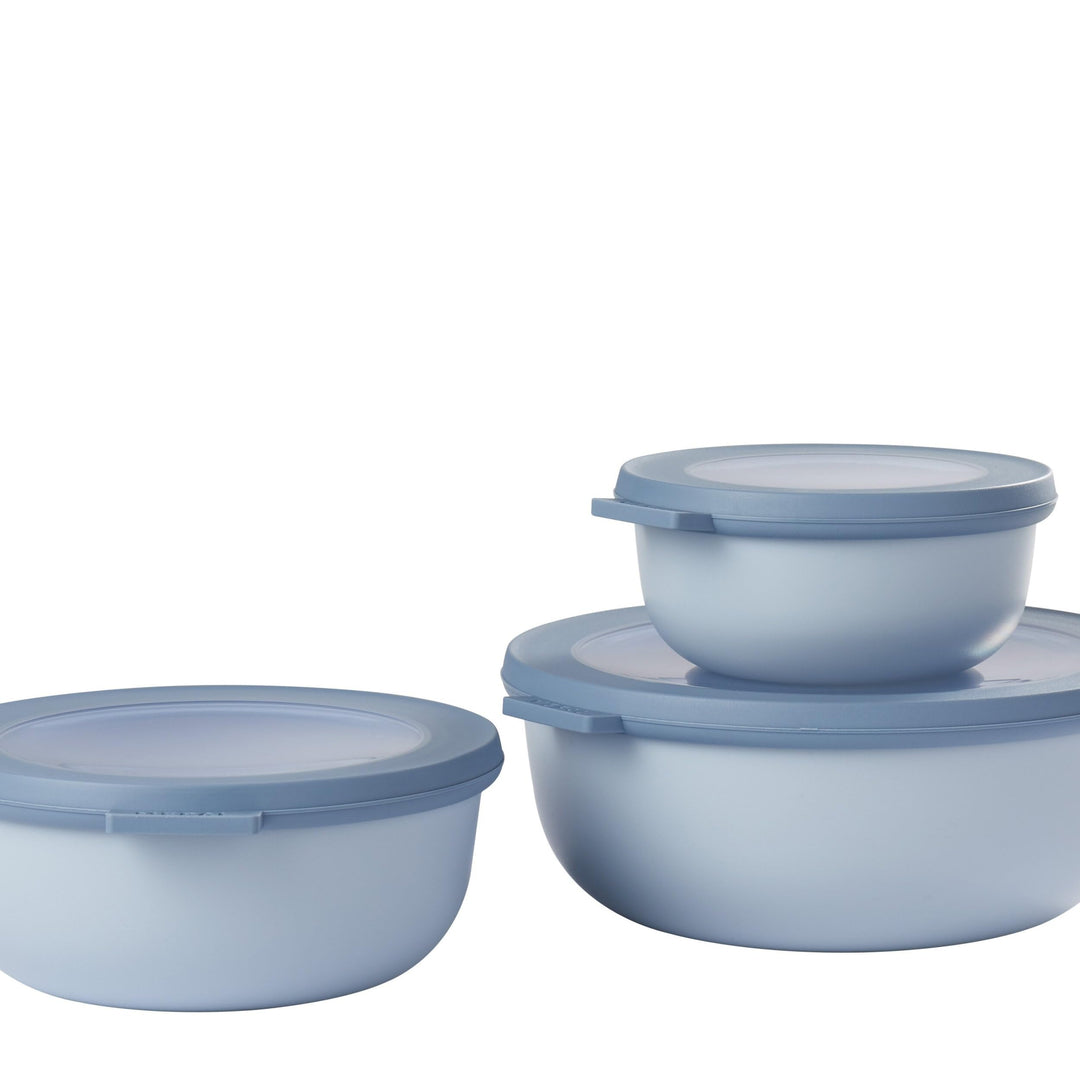set cirqula rond 3-delig (350+750+1250) - nordic blue Nordic Blue Set 3-teilig (350, 750, 1250 ml)