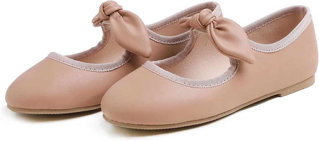 Feversole Girls Cute Dress, Mädchen süsses Kleid Mary Jane Schuhe weiche Party Urlaub Ballerinas 29