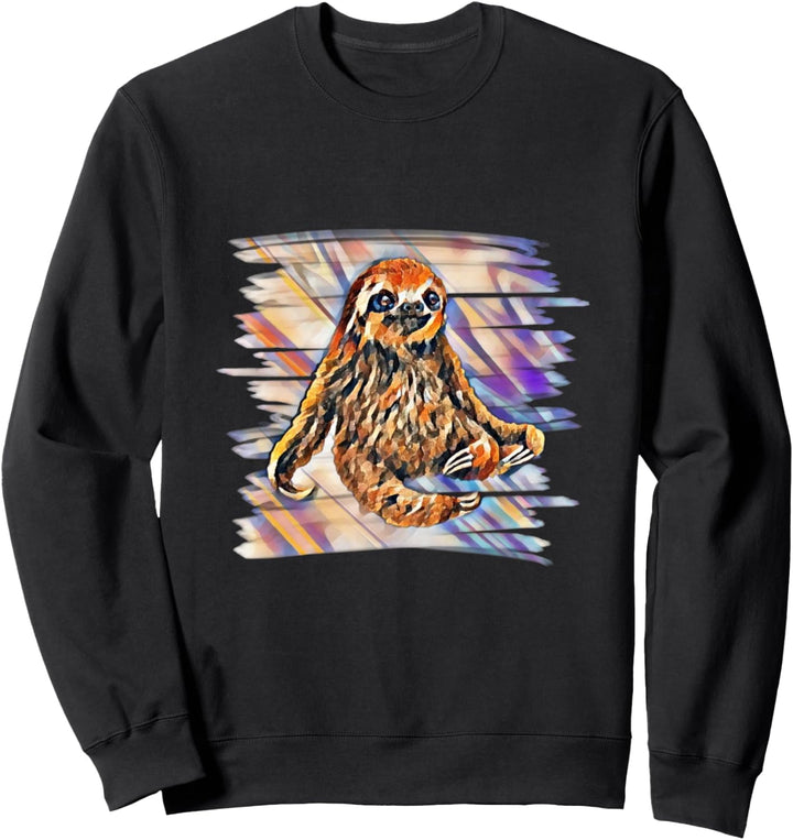 Faultier Motiv coole Trendtiere Tiere süsse bunte Faultiere Sweatshirt
