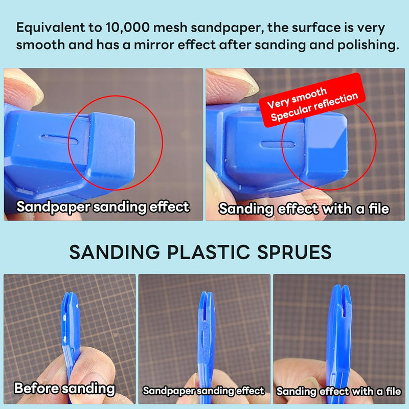 Stedi Hobby Model Polishing Tools 4 PCS, Ultimate Precision Files 