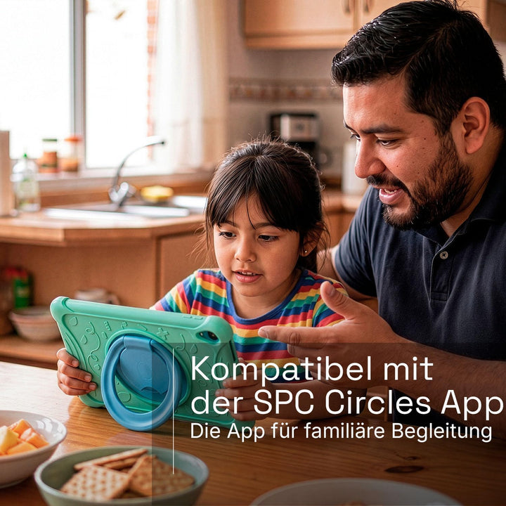 SPC WUUM TAB - Kinder-Tablet mit Hülle, Kindersicherung, sicherem Chat, Apps und Zeitmanagement von